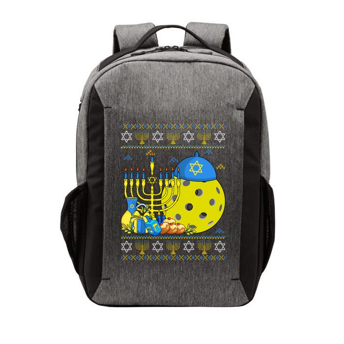 Funny Pickleball Ball Orah Dreidel Ugly Hanukkah Sweater Funny Gift Vector Backpack
