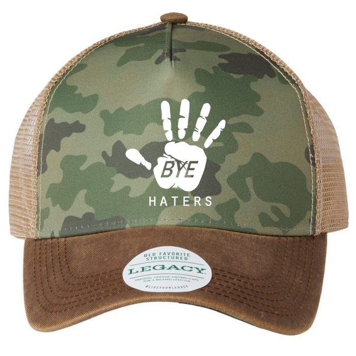 Funny Pictures Bye Haters With Hands Legacy Tie Dye Trucker Hat
