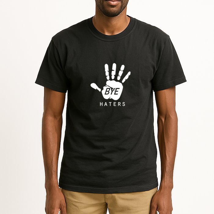 Funny Pictures Bye Haters With Hands Tall T-Shirt