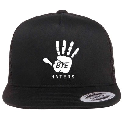 Funny Pictures Bye Haters With Hands Flatbill Hat