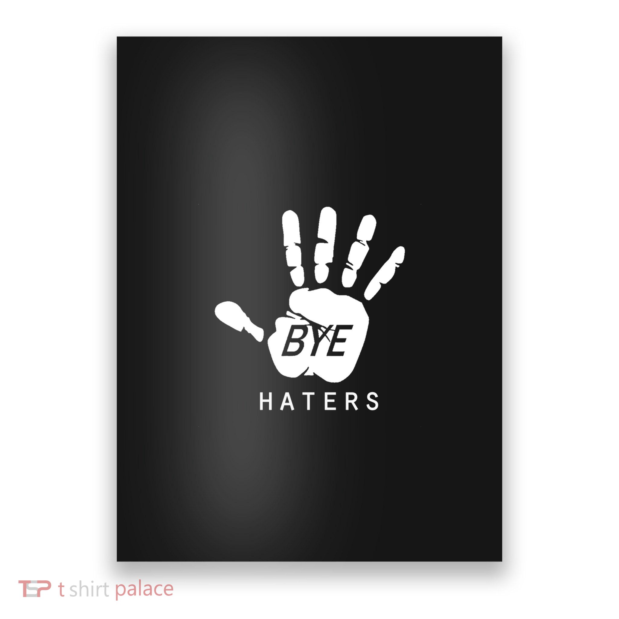 Funny Pictures Bye Haters With Hands Poster