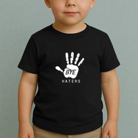 Funny Pictures Bye Haters With Hands Toddler T-Shirt