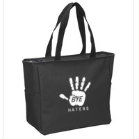 Funny Pictures Bye Haters With Hands Zip Tote Bag