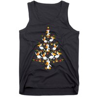 Funny Pelican Birds Lover Xmas Gift Pelican Christmas Tree Tank Top