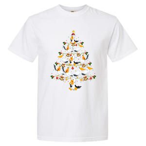 Funny Pelican Birds Lover Xmas Gift Pelican Christmas Tree Garment-Dyed Heavyweight T-Shirt