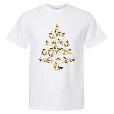 Funny Pelican Birds Lover Xmas Gift Pelican Christmas Tree Garment-Dyed Heavyweight T-Shirt