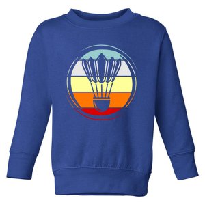 Funny Pickleball Badminton Shuttlecock Gift Toddler Sweatshirt