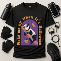 Funny Panda Bear Sleeping Wake Me Up When Its Halloween Meaningful Gift Performance Shirt