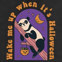 Funny Panda Bear Sleeping Wake Me Up When Its Halloween Meaningful Gift Adult Drive Performance Visor