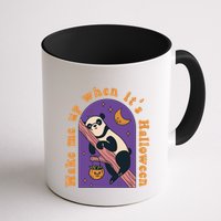 Funny Panda Bear Sleeping Wake Me Up When Its Halloween Meaningful Gift Mug