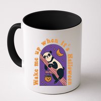 Funny Panda Bear Sleeping Wake Me Up When Its Halloween Meaningful Gift Mug