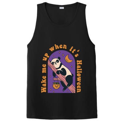 Funny Panda Bear Sleeping Wake Me Up When Its Halloween Meaningful Gift PosiCharge Competitor Tank