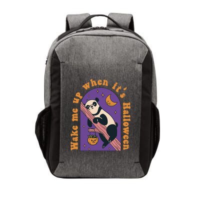 Funny Panda Bear Sleeping Wake Me Up When Its Halloween Meaningful Gift Vector Backpack
