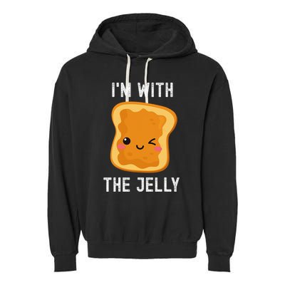 Funny Peanut Butter & Jelly Matching His & Hers Couples Garment-Dyed Fleece Hoodie