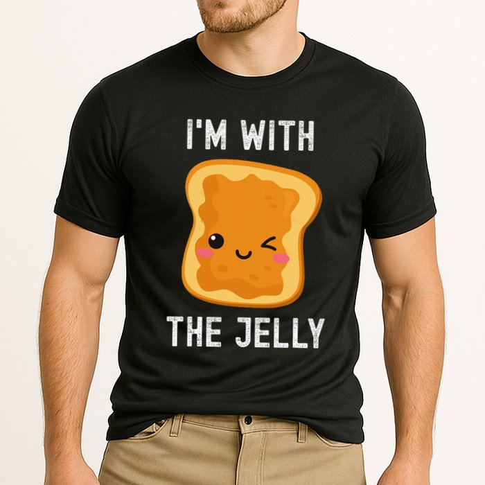 Funny Peanut Butter & Jelly Matching His & Hers Couples Cooling Performance Crew T-Shirt