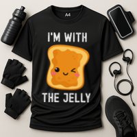 Funny Peanut Butter & Jelly Matching His & Hers Couples Cooling Performance Crew T-Shirt
