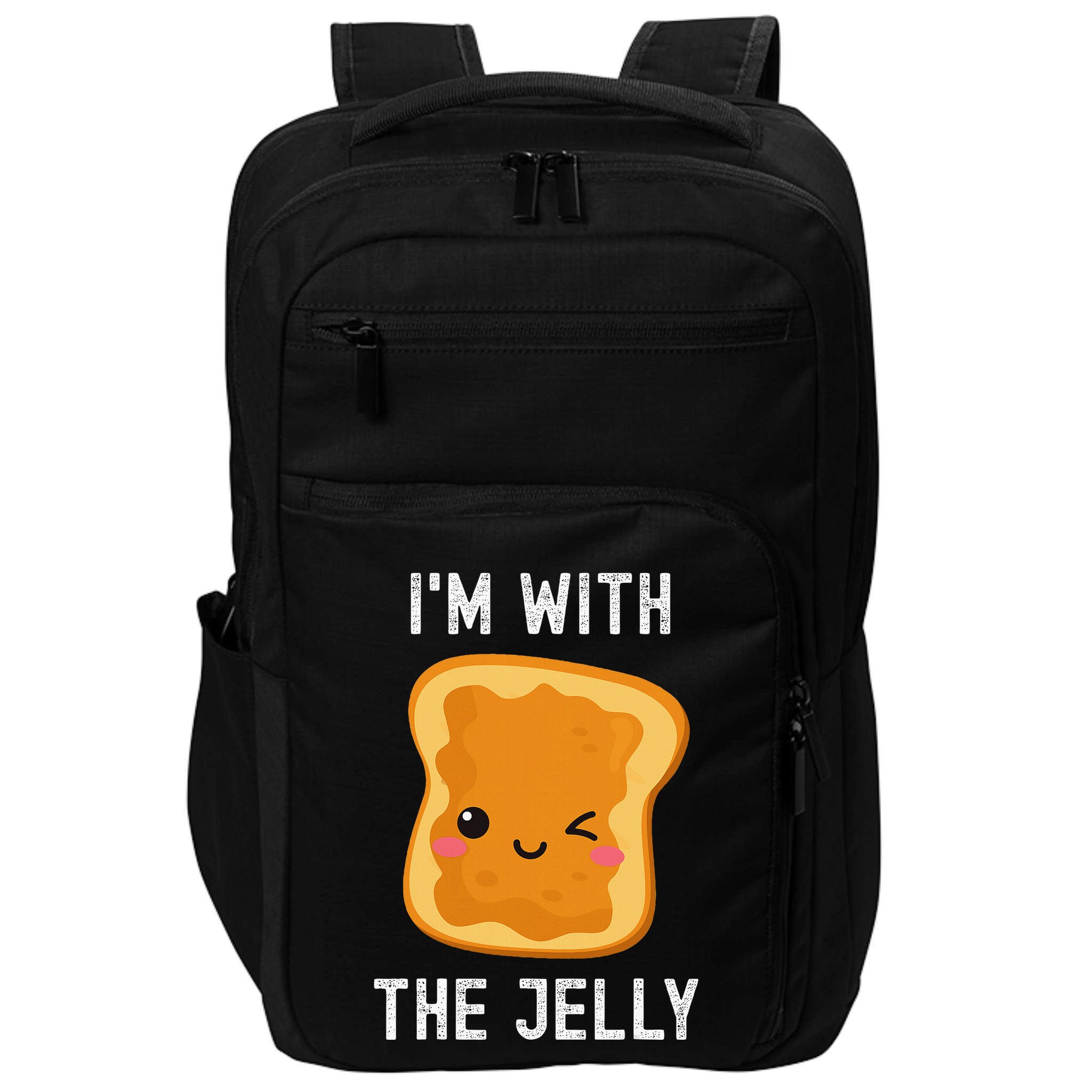 Funny Peanut Butter & Jelly Matching His & Hers Couples Impact Tech Backpack