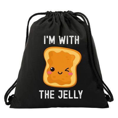 Funny Peanut Butter & Jelly Matching His & Hers Couples Drawstring Bag