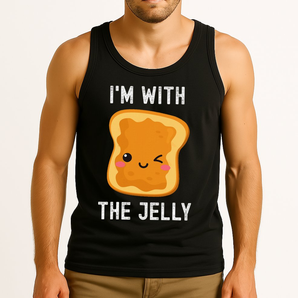 Funny Peanut Butter & Jelly Matching His & Hers Couples Tank Top