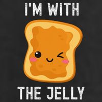 Funny Peanut Butter & Jelly Matching His & Hers Couples Golf Towel