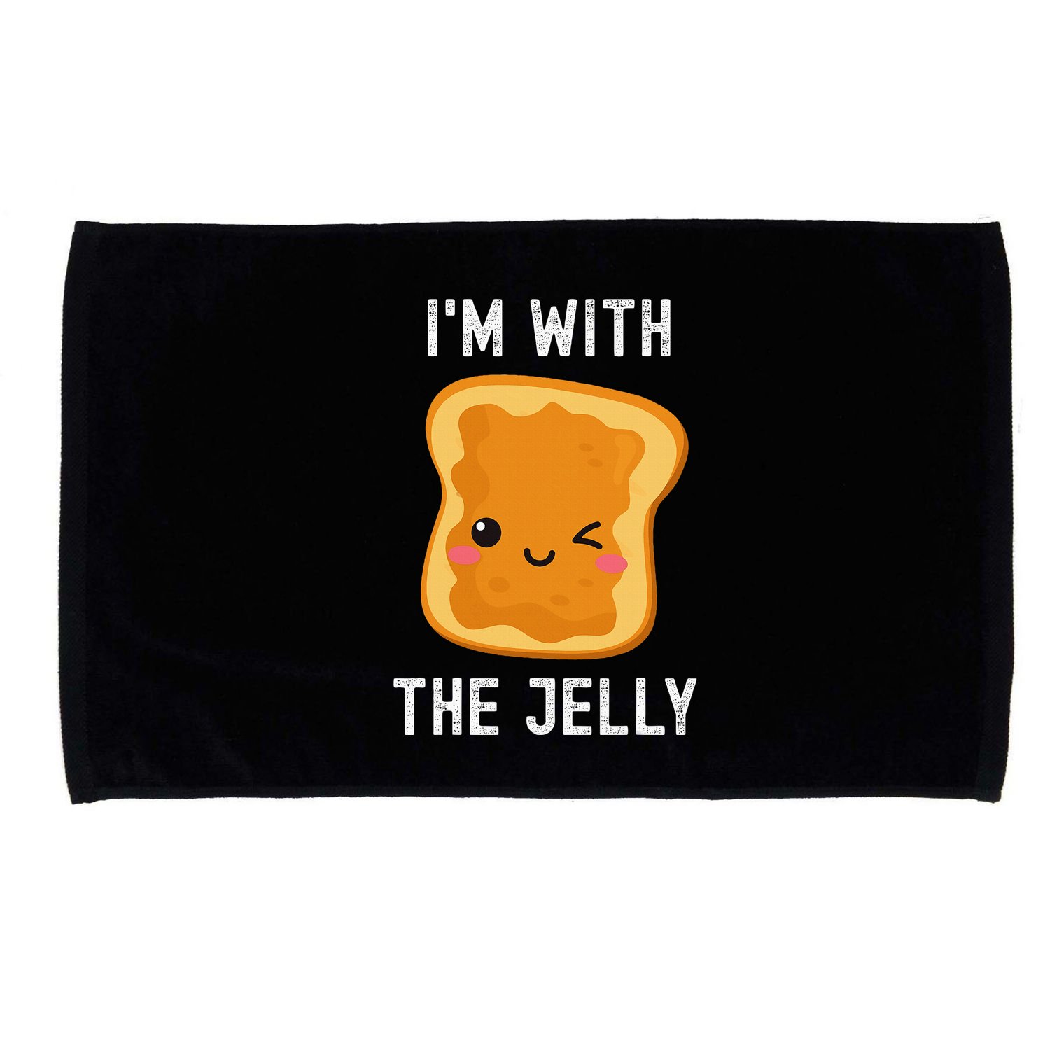 Funny Peanut Butter & Jelly Matching His & Hers Couples Microfiber Hand Towel