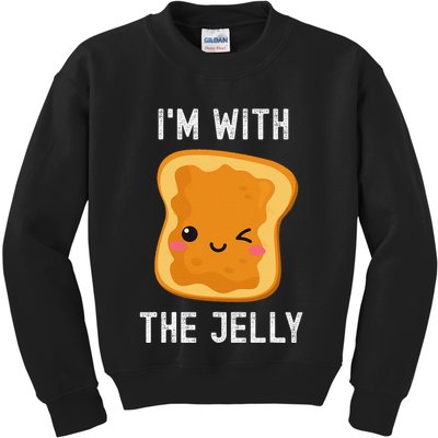 Funny Peanut Butter & Jelly Matching His & Hers Couples Kids Sweatshirt