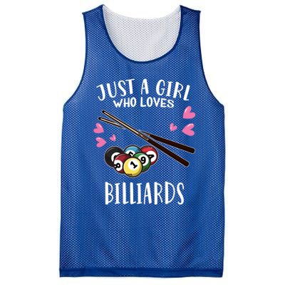 Funny Pool Billiard Lover Just A Who Loves Billiards Gift Mesh Reversible Basketball Jersey Tank