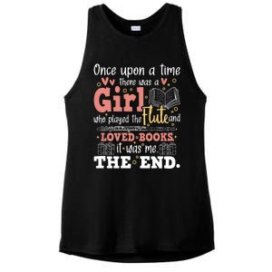 Flute Player Book Lover Flutist Marching Band Musician Ladies PosiCharge Tri-Blend Wicking Tank