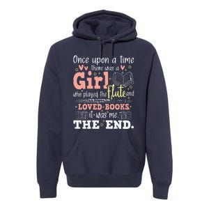 Flute Player Book Lover Flutist Marching Band Musician Premium Hoodie