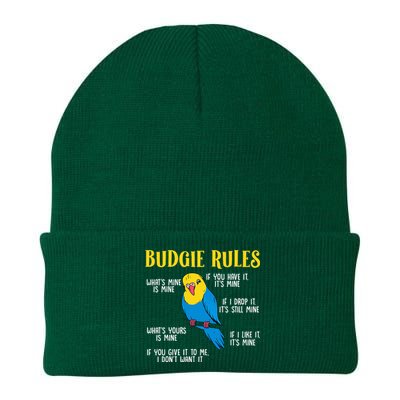 funny Parakeet Budgie Rules Bird Budgerigar Knit Cap Winter Beanie