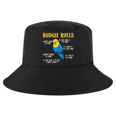 funny Parakeet Budgie Rules Bird Budgerigar Cool Comfort Performance Bucket Hat