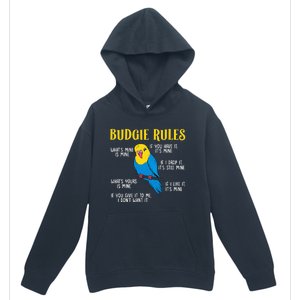 funny Parakeet Budgie Rules Bird Budgerigar Urban Pullover Hoodie