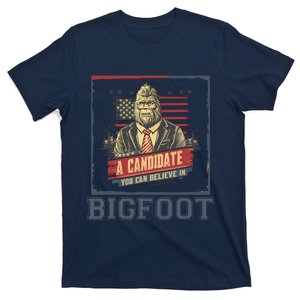 Funny Patriotic Bigfoot For President American Election 2024 T-Shirt