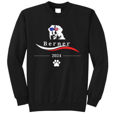 Funny Political Bernese Mountain Dog Feel The Berner Sweatshirt