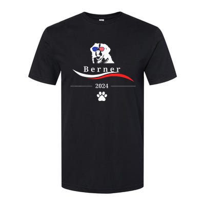 Funny Political Bernese Mountain Dog Feel The Berner Softstyle CVC T-Shirt