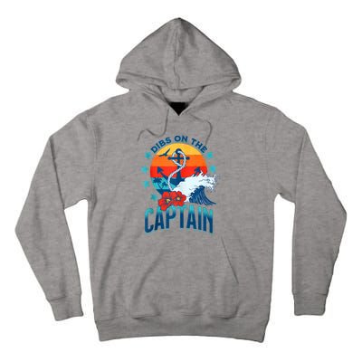 Funny Pontoon Boat Captain Dibs On The Captain Tall Hoodie