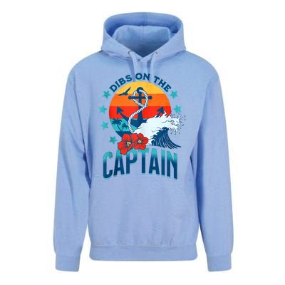 Funny Pontoon Boat Captain Dibs On The Captain Unisex Surf Hoodie