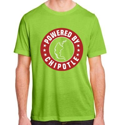 Funny Powered By Chipotle Design Chili Pepper Cute Gift Adult ChromaSoft Performance T-Shirt