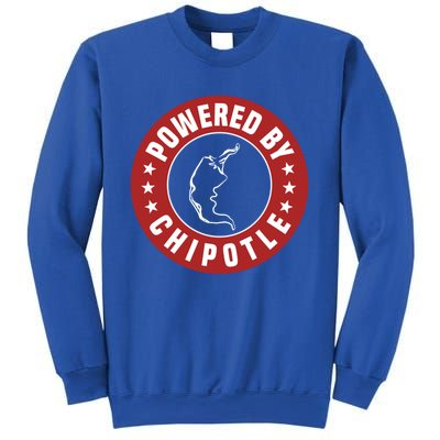 Funny Powered By Chipotle Design Chili Pepper Cute Gift Sweatshirt