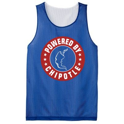 Funny Powered By Chipotle Design Chili Pepper Cute Gift Mesh Reversible Basketball Jersey Tank