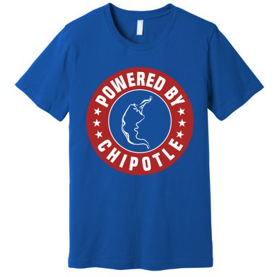 Funny Powered By Chipotle Design Chili Pepper Cute Gift Premium T-Shirt