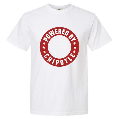 Funny Powered By Chipotle Design Chili Pepper Cute Gift Garment-Dyed Heavyweight T-Shirt