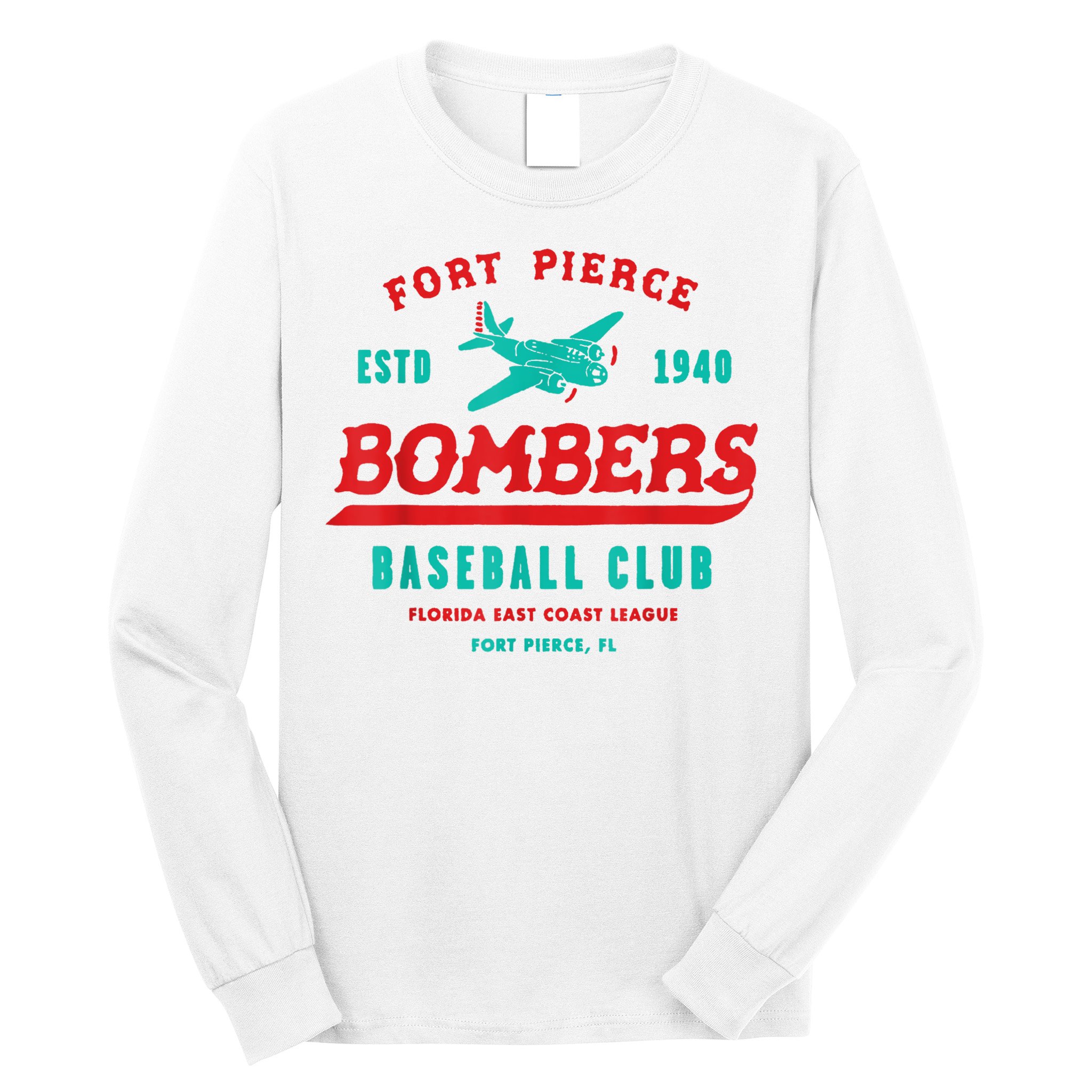 Fort Pierce Bombers Baseball Club Vintage Long Sleeve Shirt