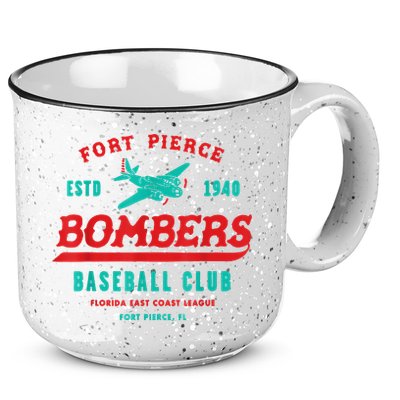 Fort Pierce Bombers Baseball Club Vintage 15oz Campfire Ceramic Mug