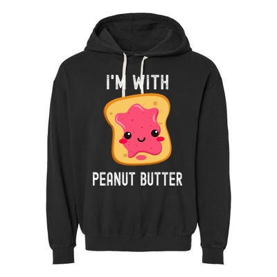 Funny Peanut Butter Jelly Matching Couples His & Hers Garment-Dyed Fleece Hoodie