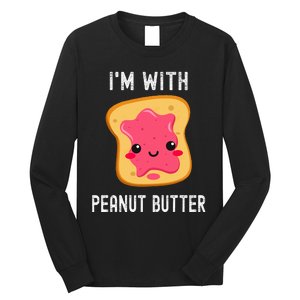 Funny Peanut Butter Jelly Matching Couples His & Hers Long Sleeve Shirt