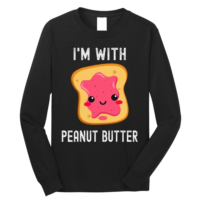 Funny Peanut Butter Jelly Matching Couples His & Hers Long Sleeve Shirt