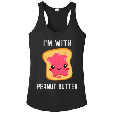 Funny Peanut Butter Jelly Matching Couples His & Hers Ladies PosiCharge Competitor Racerback Tank