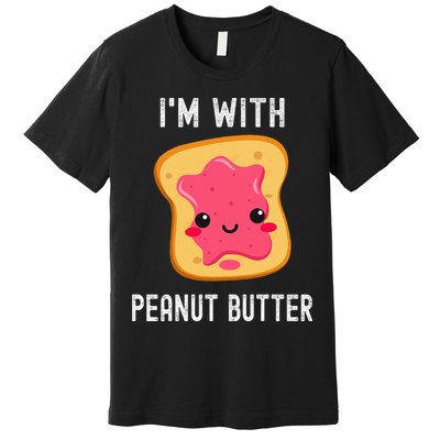 Funny Peanut Butter Jelly Matching Couples His & Hers Premium T-Shirt