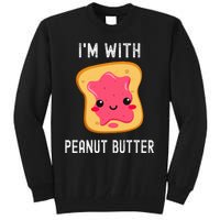 Funny Peanut Butter Jelly Matching Couples His & Hers Tall Sweatshirt